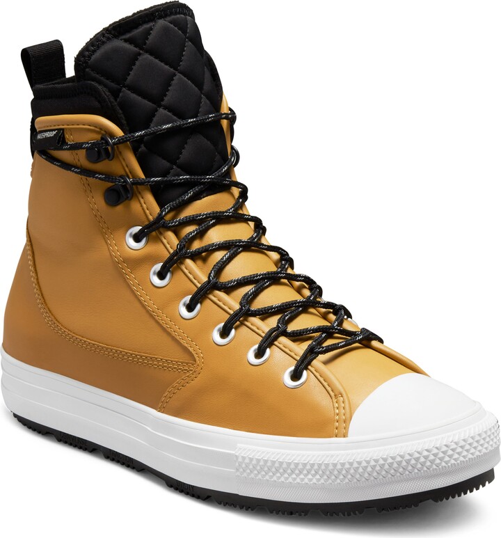 Converse Chuck Taylor All Star Hi Lugged 2.0 leather sneaker boots in cream  with gum sole - ShopStyle