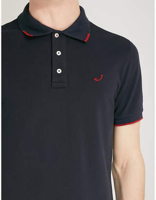 Jacob Cohen Logo-embroidered cotton-piqué polo shirt