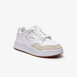leather lacoste trainers womens