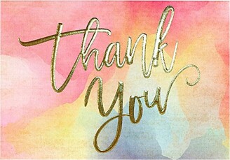 Peter Pauper Press Watercolor Sunset Thank You Notes Set Of 14