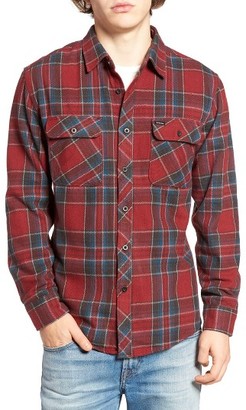 Brixton Men's 'Bowery' Twill Flannel Shirt