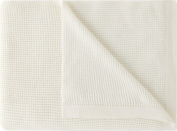 Amalia Cotton-Cashmere Knitted Elemento Throw