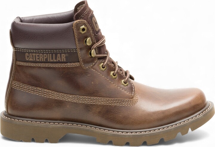 CAT (Caterpillar) Colorado 2.0 Fossil Brown Leather Hiking Ankle Boots