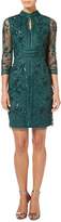 Thumbnail for your product : Adrianna Papell Long sleeve high neck embellished dress