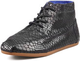 Thumbnail for your product : Toms Snake-Print Moccasin Boot, Black
