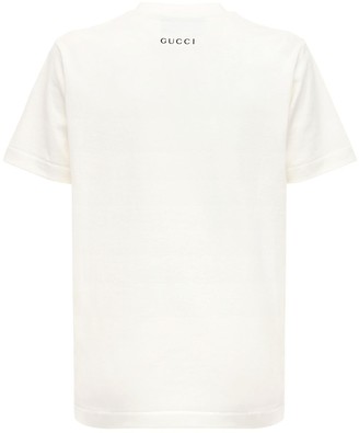 Gucci Over Sequined Gg Apple Jersey T-shirt