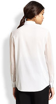 Thumbnail for your product : 3.1 Phillip Lim Sheer-Paneled Silk/Cotton Shirt