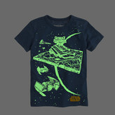 Thumbnail for your product : Star Wars Kids' for crewcuts tee in glow-in-the-dark starship