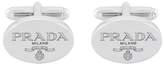 Thumbnail for your product : Prada logo cufflinks