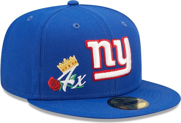 New Era Men's Royal New York Giants Crown 4x Super Bowl Champions ...