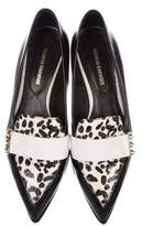 Thumbnail for your product : Nicholas Kirkwood Leather Pointed-Toe Loafers
