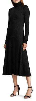 Lauren Ralph Lauren Turtleneck Cotton Maxi Dress - ShopStyle