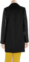 Thumbnail for your product : The Row Menford leather-sleeved wool coat