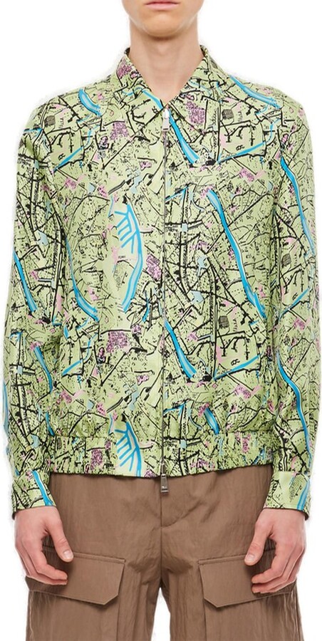 Fendi Map Reversible Long-Sleeved Shirt