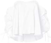 Thumbnail for your product : Caroline Constas off shoulder distressed top