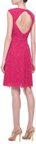Thumbnail for your product : Monique Lhuillier Sleeveless Guipure Lace Dress