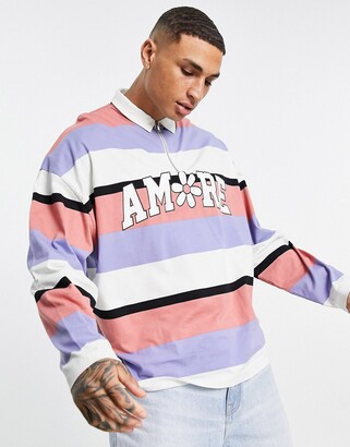 santa cruz ogsc striped long sleeve polo