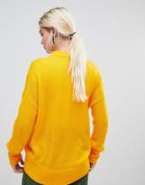 Thumbnail for your product : Weekday Soft Knit Tunic Sweater-Yellow