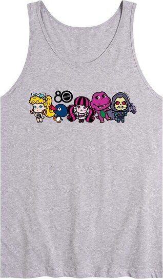 Mattel Men'sMattel80ThLineupColorGraphicTankTop-AthleticHeather-Medium