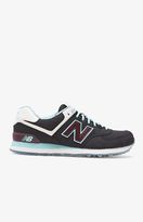 Thumbnail for your product : New Balance 574 Luau Black & Blue Shoes