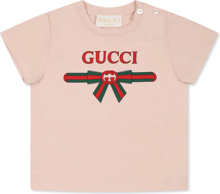 Gucci Kids Logo-print Cotton T-shirt - Red - 12 Years