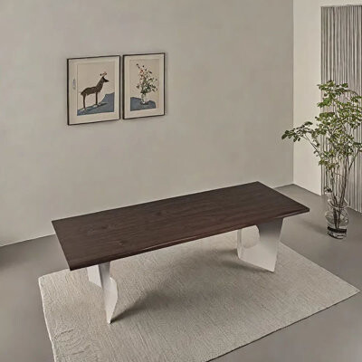 A Bestiary Living Modern simple solid wood rectangular dining table