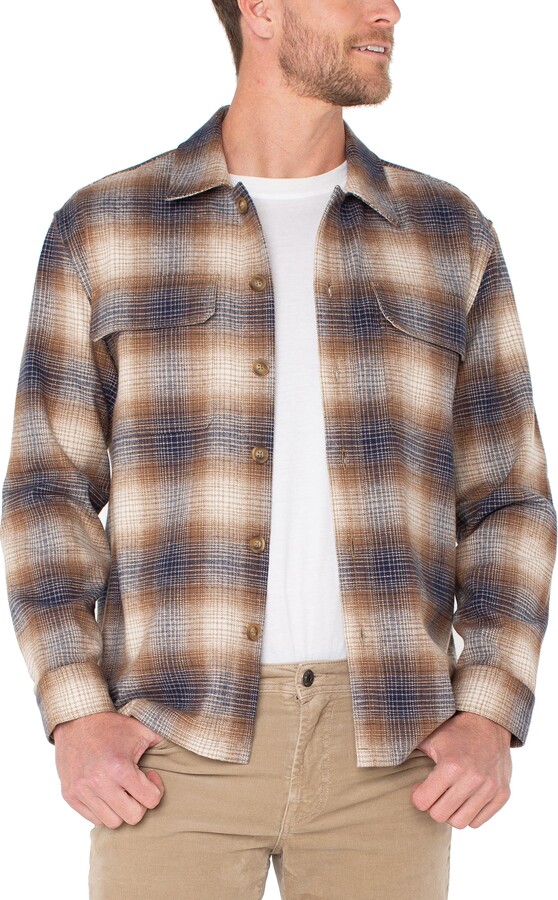 Liverpool Plaid Flannel Overshirt