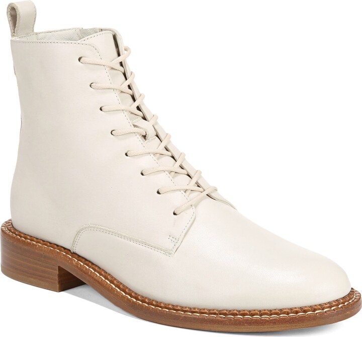 vince women's cabria leather lace up boots