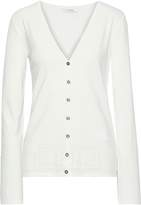 Thumbnail for your product : Versace Pointelle-trimmed Stretch-knit Cardigan