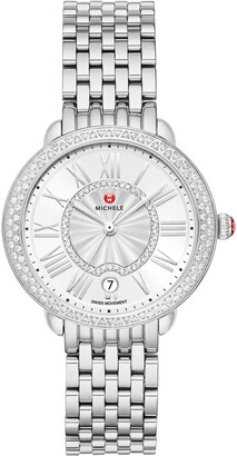 Michele Serein Mid Diamond Watch w/ Date