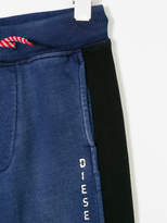 Thumbnail for your product : Diesel Kids denim-effect tracksuit bottoms