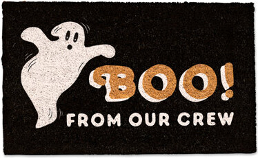 Boo from Our Crew 30" x 18" Outdoor Door Mat