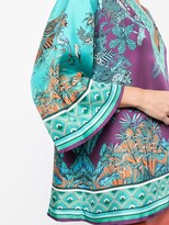 Thumbnail for your product : Mary Katrantzou Pathos Botanical-Print Silk Blouse