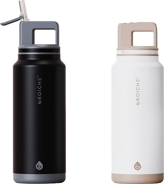 Grosche ALPINE Flip 'N Sip Insulated 40-oz. Leakproof Water Bottle with Straw 2-pk.