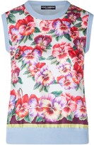 Thumbnail for your product : Dolce & Gabbana Sleeveless Floral Tank Top