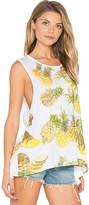 Thumbnail for your product : Chaser Pineapples Flounce Tank