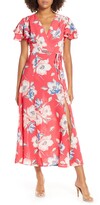 Thumbnail for your product : French Connection Cari Floral Flounce Sleeve Crepe Maxi Dress