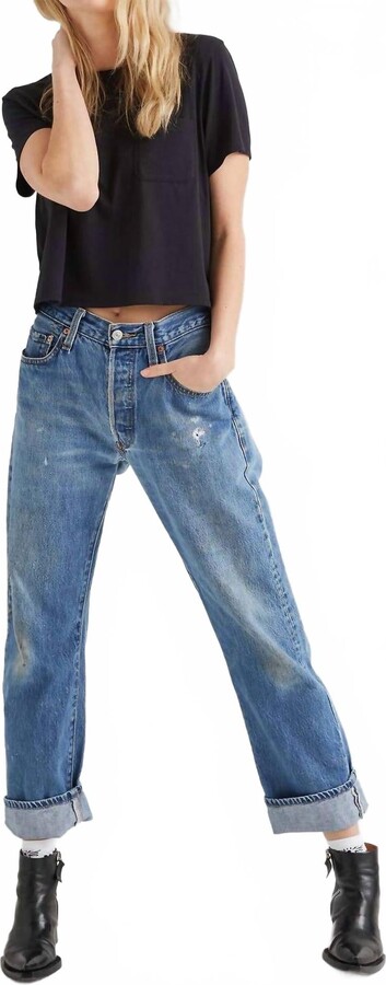 Richer Poorer Boxy Crop Tee In Black