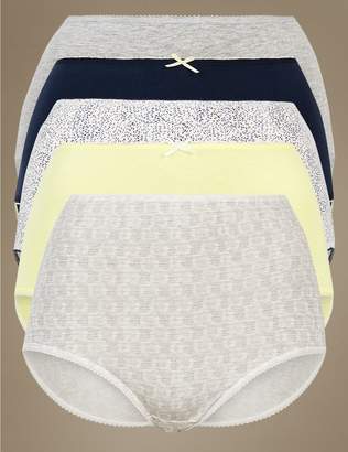 Marks and Spencer 5 Pack Cotton Rich Full Briefs