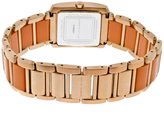 Thumbnail for your product : Kenneth Jay Lane Women's White MOP Dial Rose Gold Tone IP Stainless Steel and Coral Resin KJLANE-1615 Watch