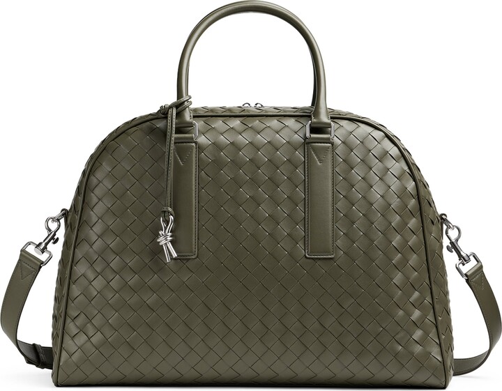 Bottega Veneta Leather Intrecciato Getaway 24 Ore Travel Bag