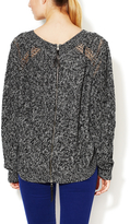 Thumbnail for your product : Twelfth St. By Cynthia Vincent Zipper Back MÃ©lange Sweater