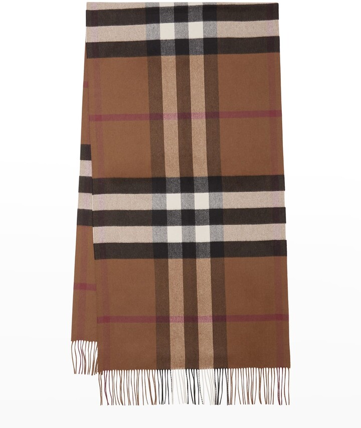 Burberry Men's Oversized Giant Check Cashmere Scarf ShopStyle Scarves