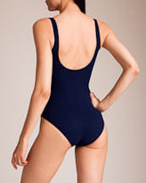 Thumbnail for your product : Karla Colletto Karla Colletto: Basic Ruched V-Neck Swimsuit