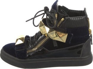 Giuseppe Zanotti Velvet Printed Sneakers