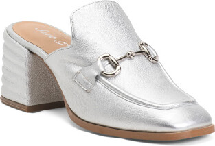 TJMAXX Leather Jasmine Block Heel Mules For Women