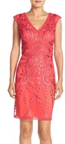 Thumbnail for your product : Sue Wong Embroidered Sheath Dress