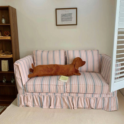 Gracie Oaks Creative Striped Sofa