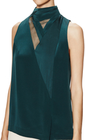 Thumbnail for your product : 3.1 Phillip Lim Silk Standing Collar Shell