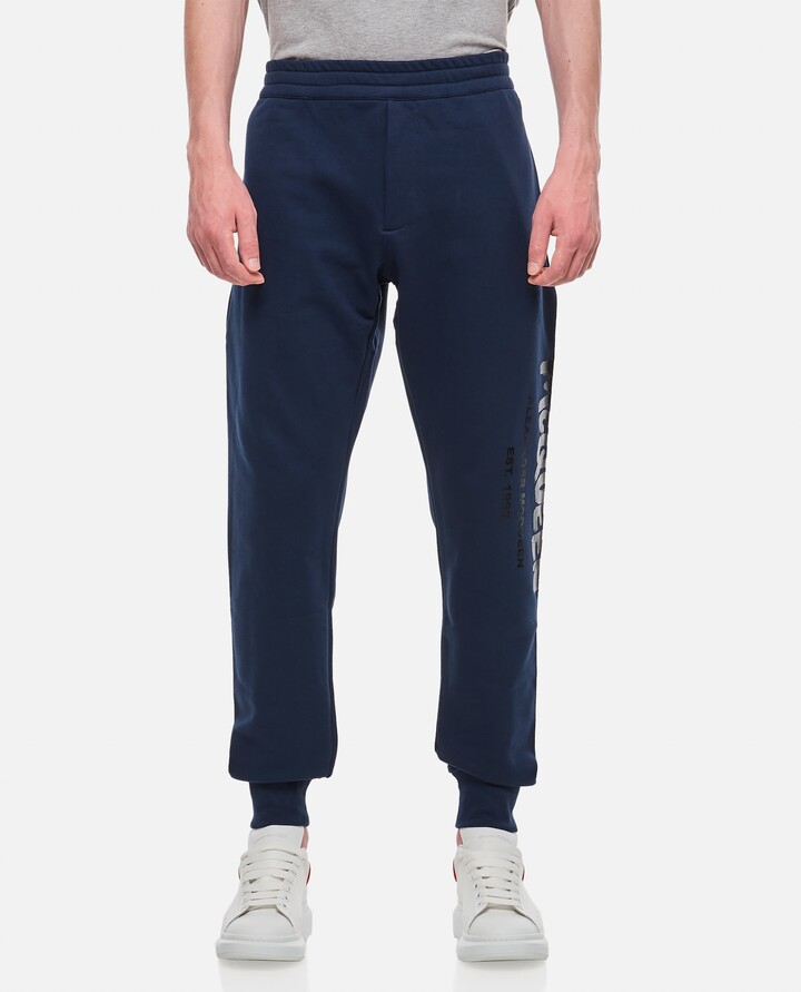 Alexander McQueen Cotton 'graffiti' Jogging Pants